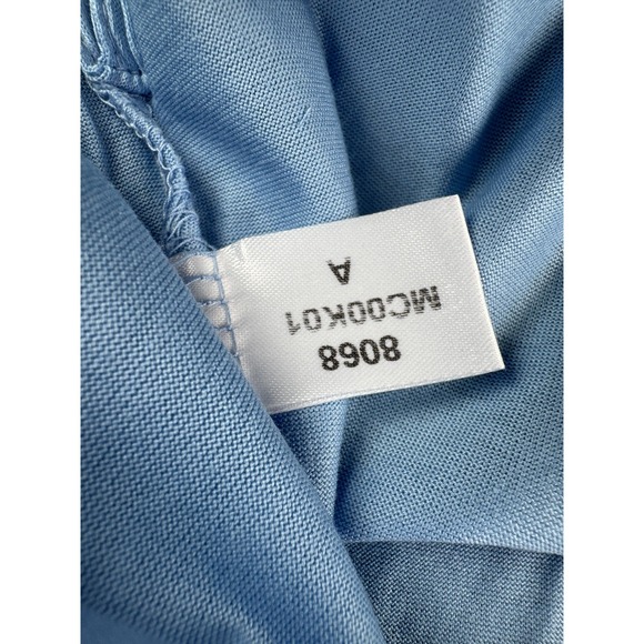 Peter Millar Polo Shirt Mens Small Tarheel Blue Solid Cotton Golf Short Sleeve - Picture 6 of 11